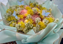 Flower Bouquet Pudding "Devandra Moment"  Memanjakan Mata dan Lidah