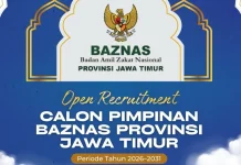 Rekrutmen Pimpinan BAZNAS Jatim Dibuka