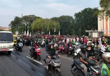 Ribuan Ojol Turun Jalan, Lalin Pagi Terancam Macet