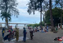 Libur Panjang, Taman Hiburan Kenjeran Surabaya Diserbu Ribuan Pengunjung