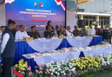 Polda Jatim Musnahkan Kokain Seberat 22 Kilogram