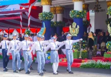 Paskibra Lintas Jenjang Jadi Sorotan Hardiknas di Jatim