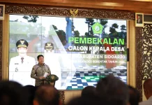 Ratusan Cakades Sidoarjo Ikuti Pembekalan Pilkades Damai