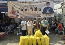 Cak Yebe Salurkan 41 Hewan Kurban untuk Konstituen hingga Ojol