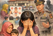 Separuh Kasus PPA Sidoarjo Libatkan Kekerasan Seksual Anak