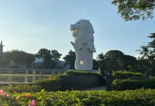Serasa di Singapura! Patung Merlion Citraland Surabaya Jadi Spot Foto Favorit