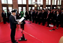 Eri Cahyadi Lantik 57 Pejabat, Kinerja Dievaluasi Setiap Enam Bulan