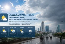 BMKG: Cuaca Jawa Timur Hari Ini Didominasi Cerah dan Berpotensi Hujan Ringan