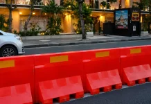 Melompati Water Barrier, Dishub Ingatkan Bahaya Menyeberang Sembarangan