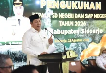 Ratusan Kepala Sekolah Dikukuhkan, Bupati Sidoarjo Tekankan Amanah