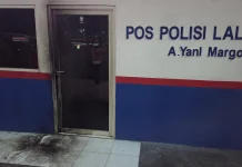 Pos Polisi Margorejo Diduga Dilempar Molotov