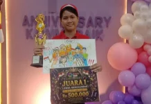 Sofhia, Anak Disabilitas Juara 1 Lomba Menggambar di Festival Kemerdekaan