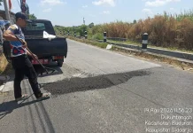 Aduan Jalan Berlubang di Buduran Ditindaklanjuti