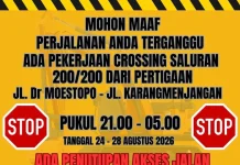 Penutupan Jalan Moestopo Dukung Pekerjaan Saluran