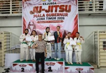 Hadiri Kejurprov Gresik, Cak Yebe Dorong Persatuan Ju-Jitsu Jatim