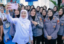 HUT Polwan, Khofifah Apresiasi Dedikasi Polwan Layani Masyarakat Jatim