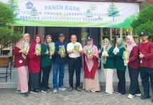 Gerakan ‘Satria Spentipat’ Inovasi SMPN 34 Surabaya Buat Lahan Ketahanan Pangan