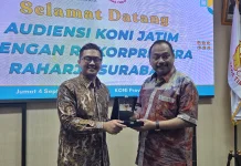 Jamin Kesehatan Atlet, KONI Jatim Jajaki Kerja Sama dengan Dua Rumah Sakit