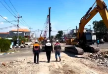 Pelebaran Jalan Wiyung-Menganti Surabaya Dikebut, 950 Meter Ditarget Rampung 2026