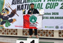 Siswa SMATAG Surabaya Nihzam Juara Pencak Silat Nasional