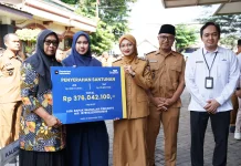 Gerak Cepat, TASPEN Kediri Serahkan Manfaat THT & JKK Ahli Waris Sekretaris Lurah