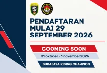 Pendaftaran Surabaya Rising Champion 2026 Resmi Dibuka