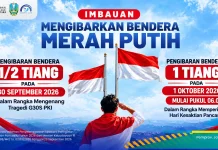 Pemprov Jatim Imbau Kibarkan Merah Putih 30 September