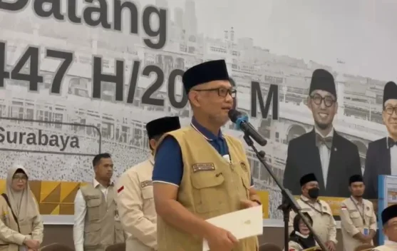 Menhaj Pantau Langsung Proses Pemulangan Jemaah Haji di Debarkasi Surabaya