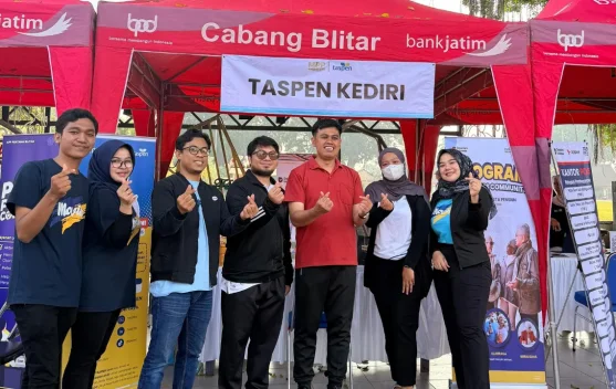 Urus Pensiun Sambil Olahraga, TASPEN Buka Layanan di CFD Blitar