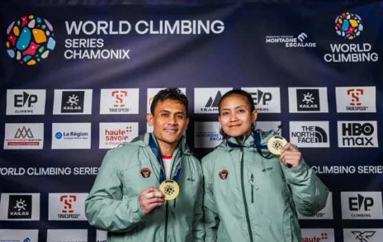 Indonesia Sabet Emas Speed di World Climbing Series