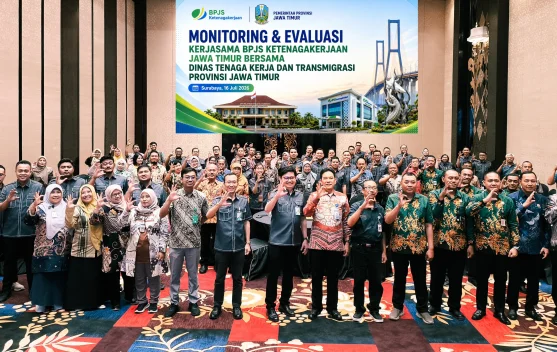 BPJS Ketenagakerjaan Sinergi dengan Disnaker Jatim Jamin Kepatuhan Perusahaan