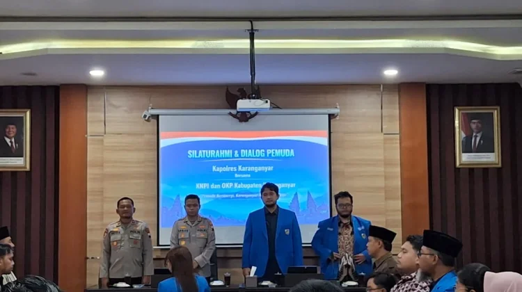 Temui Kapolres, KNPI Karanganyar dan OKP Suarakan Tolak Geothermal
