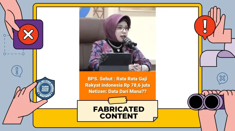 BPS Sebut Gaji Rakyat Indonesia Fantastis Hoaks