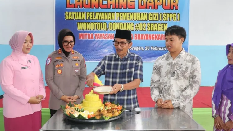Satu Lagi Dapur MBG Polri Hadir di Sragen, Layani 2.384 Siswa Gondang