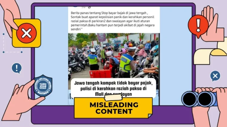 Warga Jateng Boikot Pajak dan Razia Paksa Polisi di Mall ternyata Hoaks