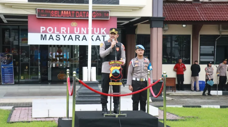 Kapolres Boyolali Pimpin Apel Assessment Kesiapan 311 Personel dan Sispam Mako