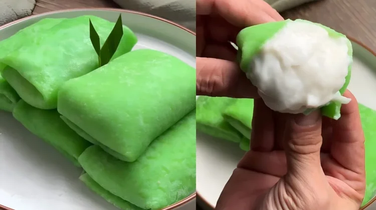 Resep Pandan Coconut Crepes ala Thailand