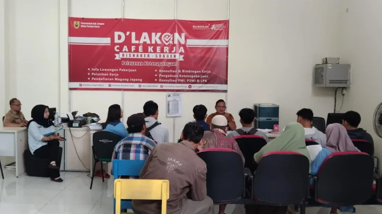 D’lakon Cafe’ Kerja, Layanan Ketenagakerjaan yang Santai-Nyaman Ala Disnaker Sragen