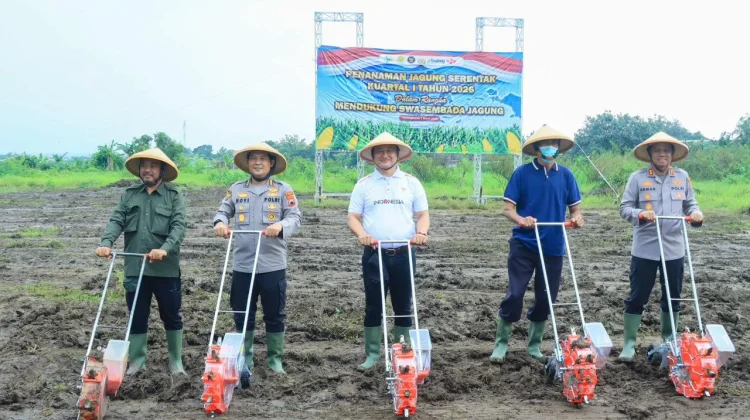 Tanam Jagung Nasional, Polda Jateng Kawal Target 161 Ribu Hektar