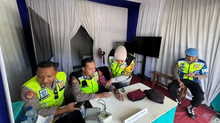 Personel Pengamanan Lebaran Wonogiri Jalani Pemeriksaan Kesehatan Rutin