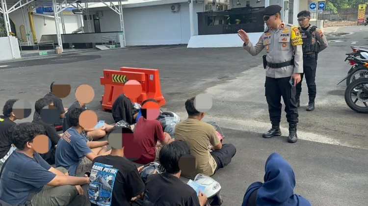 Tim Sparta Solo Amankan 15 Motor Knalpot Brong di Underpass Joglo