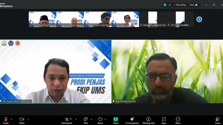 Hindari Cidera, Penjas UMS Gelar International Guest Lecture Bahas Biomekanika