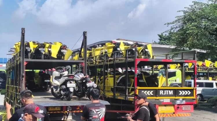 Terminal Tirtonadi Terima Kedatangan 128 Motor Mudik Gratis dari DKI