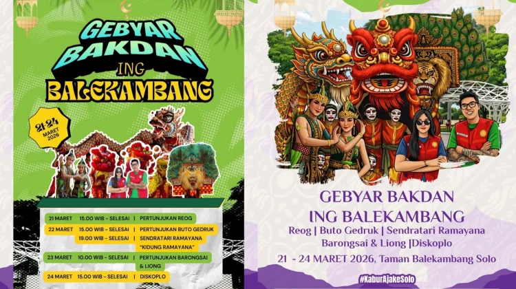 Gebyar Bakdan ing Balekambang 2026, Libur Lebaran di Solo Makin Meriah