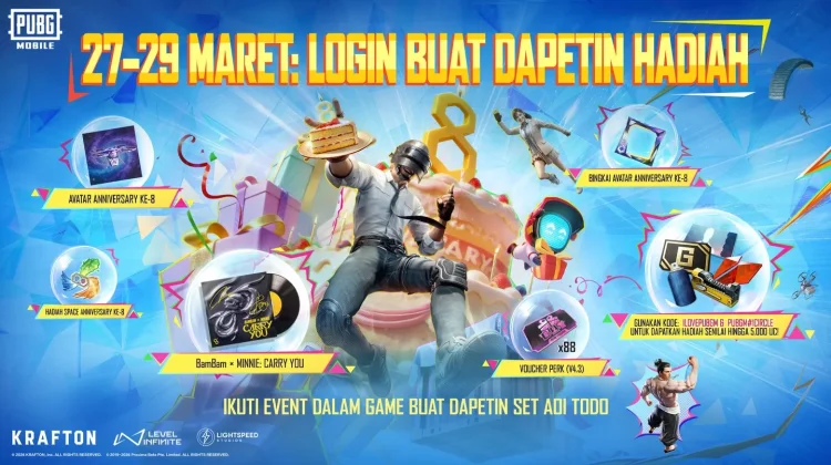PUBG Mobile Hadirkan Event Anniversary ke-8 dengan Fitur dan Reward Baru