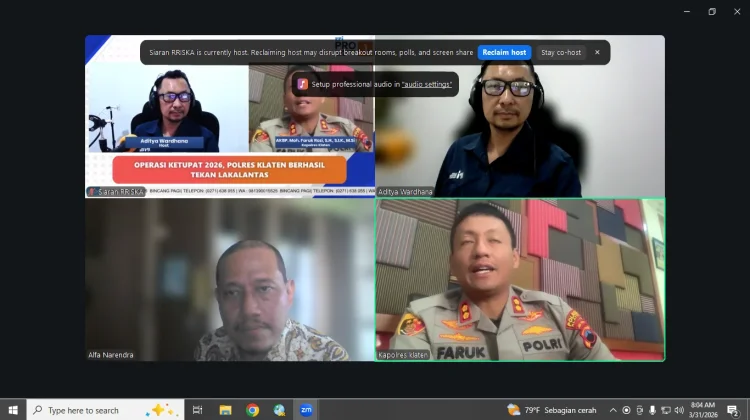 Operasi Ketupat Candi 2026 Polres Klaten Berhasil Tekan Angka Kecelakaan