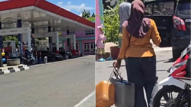 Dugaan Panic Buying, Warga Borong BBM Pakai Jerigen di Sragen