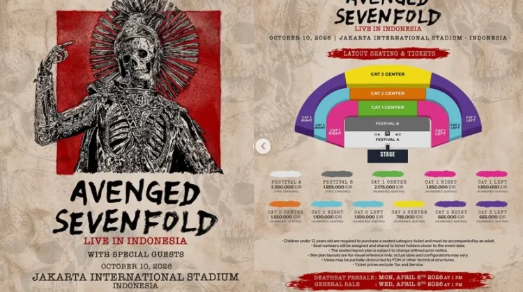 Avenged Sevenfold Guncang JIS: Konser Metal Terbesar 2026!