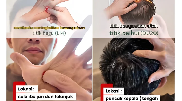 Titik Akupresur Sederhana untuk Mengurangi Kantuk saat Berkendara