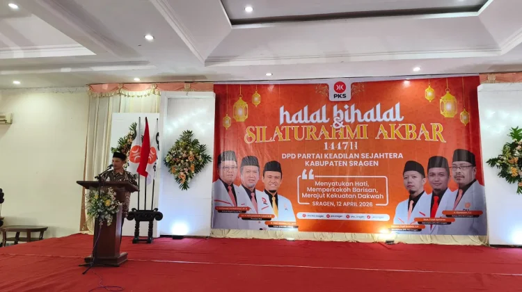 Perkuat Solidaritas, DPD PKS Sragen Halalbihalal Akbar-Launching 'Beras Oranye' Sub